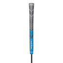 2 Pcs Blue MCC PLUS4 Midsize Golf Grip - Rubber and Cotton Thread Hybrid, 265 mm, 72g, Core 60