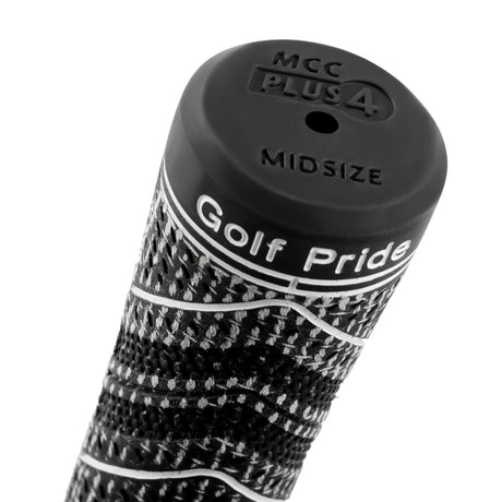 2 Pcs Blue MCC PLUS4 Midsize Golf Grip - Rubber and Cotton Thread Hybrid, 265 mm, 72g, Core 60