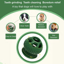 Red Ball and Black Mold Pet Treat Dispensing Ball and Molding Set - Silicone Dog Chew Toy for Teeth Cleaning and Boredom Relief