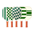 Set 1 White  And Green T700 Carbon Fiber Pickleball Paddle Set - 2 Paddles, 4 Balls, and Portable Carry Bag for Adults and Students