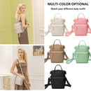 Brown Mini Waterproof Oxford Backpack - Lightweight 263g Travel Crossbody Bag with Adjustable Straps