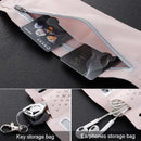 2 Pcs Black Lightweight Women's Running Waist Bag - Splash-Proof Fitness Belt with Stretchable Phone Storage