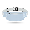 2 Pcs Light Blue Lightweight Women's Running Waist Bag - Splash-Proof Fitness Belt with Stretchable Phone Storage