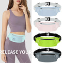 2 Pcs Light Green Lightweight Women's Running Waist Bag - Splash-Proof Fitness Belt with Stretchable Phone Storage