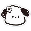 2 Pcs Style 7 White and Black Puppy pattern Cartoon Pet Feeding Mat for Cats & Dogs - Absorbent Diatom Mud Splash-Proof Mat, Easy to Clean