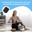 Black Adjustable Silicone Wrist & Ankle Weights - 2lb Pair (900g) | Comfortable Fitness Resistance Bands for Workout, Running, Training