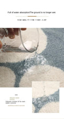2 Pcs Brown And White Foot-Shaped Plush Bath Mat - Non-Slip Absorbent Bathroom Rug for Bedroom and Doorway (50x80cm)