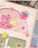 Cover 3 Colorful 7-Inch 100-Photo Cartoon Cat Album - Large Capacity Family Photo Storage Book with Suede and Crystal Cover
