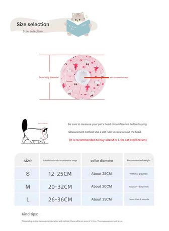 2 Pcs Size M Pink Comfortable Pet Recovery Collar | Waterproof Anti-Lick Collar for Cats & Dogs