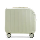 Beige Compact 18-Inch Carry-On Suitcase | Lightweight ABS Hardside Spinner Luggage
