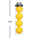 2 Tubes Pink Outdoor Pickleball Balls 4-Pack - Durable 40-Hole Design with Carry Tube(8 balls in total)