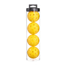 2 Tubes Yellow Outdoor Pickleball Balls 4-Pack - Durable 40-Hole Design with Carry Tube(8 balls in total)