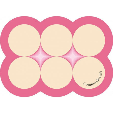Style 4 Pink And Beige Absorbent Diatomaceous Earth Pet Feeding Mat - Non-Slip & Quick Dry Placemat (50x80cm)