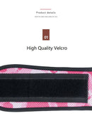 Size L Pink Camouflage Camo Weightlifting Belt - EVA Nylon Gym Belt for Squats, Deadlifts & Lumbar Support