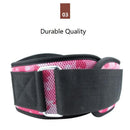 Size L Pink Camouflage Camo Weightlifting Belt - EVA Nylon Gym Belt for Squats, Deadlifts & Lumbar Support