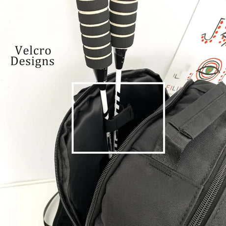 Green And Black Stylish Sports Backpack with Contrast Pockets - Unisex Gym Bag for Badminton & Tennis