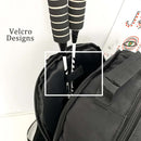 Purple And Black Stylish Sports Backpack with Contrast Pockets - Unisex Gym Bag for Badminton & Tennis