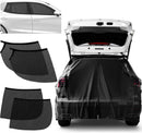 Size M Black Magnetic Car Window Sun Shade Screens & SUV Tailgate Mosquito Net Set - Breathable Bug Protection