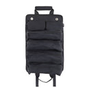 Black Heavy Duty Roll-Up Tool Bag Organizer - Waterproof Oxford Fabric Pouch with Multiple Pockets