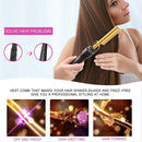 Gold and Black Electric Hot Comb Hair Straightener - Fast Heating Styling Tool with 3 Temp Settings & Anti-Scald Guard
