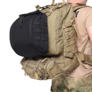 Grey Tactical Helmet Bag & Utility Pouch - Padded MOLLE Gear Storage Carrier