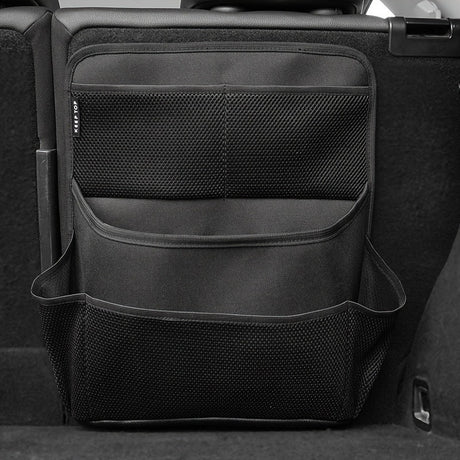 1 Pcs Black Premium Car Back Seat & Trunk Organizer - Multi-Pocket Hanging Storage Bag