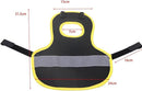 4 Pcs Fluorescent Green High Visibility Chicken & Duck Safety Vest - Reflective Poultry Jacket