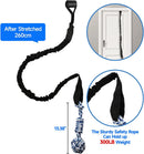 Grey And Colored Cotton Balls Interactive Bungee Dog Tug Toy - Hanging Rope Ball for Solo Play & Exercise