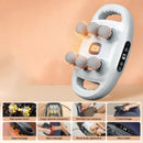 White Advanced 6-Head Percussion Massager with Heat - Rechargeable Deep Tissue Muscle Relief Gun