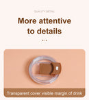 Pink 316 Stainless Steel Rechargeable Electric Self-Stirring Mug - 420ml Automatic Mixing Cup with Magnetic Rotor