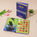 Blue Style 72-Color Eyeshadow Palette Book - Long-Lasting Matte, Shimmer & Wet Powder Makeup