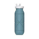 Eucalyptus Green Portable Silicone Collapsible Water Bottle - Foldable Sports Cup for Cycling and Outdoor Fitness