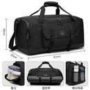 Yellow Dry Wet Separation Gym Bag - Yoga Fitness Travel Duffel - Shoe Compartment