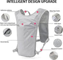 Black Cycling Running Hiking Backpack - Breathable Hydration Pack with Vest Design for Biking, Marathon & Outdoor Sports