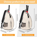 Black Badminton Tennis Backpack - Multi-Racket Sports Bag with Shoulder Strap (Fits 2 Midsize Rackets)
