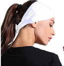 Pink 5-Pack Wide Sports Headbands for Women - Non-Slip Yoga Headwraps with Sweat-Wicking Fabric (88% Nylon+12% Spandex)
