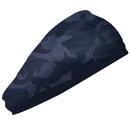 Camouflage Black 5-Pack Wide Sports Headbands for Women - Non-Slip Yoga Headwraps with Sweat-Wicking Fabric (88% Nylon+12% Spandex)