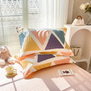 Stroll Through Time 100% Cotton Pillowcase Set (Pack of 2) - Breathable Standard Size 48x74cm Pure Cotton Pillow Covers