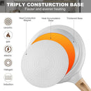 Grey 20cm Non-Stick Crepe Pan - Versatile Flat Skillet for Pancakes, Omelettes & Tortillas