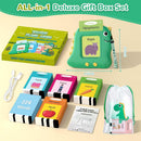 Little Green Dinosaur Spanish & English Bilingual Flash Card Reader - Interactive Audio Learning Toy (112 Cards)
