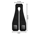 Beige Heavy Duty Car Headrest Hooks (Set of 4 Units) - PU Leather Seat Back Organizer Hangers