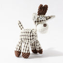 3pcs White Goofy Plush Donkey Squeaky Dog Toy - Large Interactive Chew & Cuddle Buddy