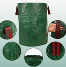 272L( ⱷ67*76cm) Heavy Duty Collapsible Garden Waste Bags (Set of 2) - Large Reusable Yard Leaf Bin