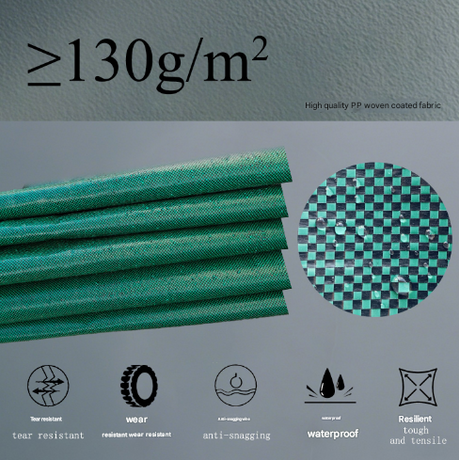500L(Calibre80*100cm) Heavy Duty Collapsible Garden Waste Bags (Set of 2) - Large Reusable Yard Leaf Bin