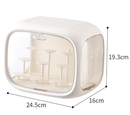 Cream White Without Lamp Wall Mount & Desktop Blind Box Display Case - Clear Dustproof Storage Organizer for Collectibles & Figures