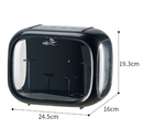 Black Without Lamp Wall Mount & Desktop Blind Box Display Case - Clear Dustproof Storage Organizer for Collectibles & Figures