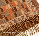 Pink Bohemian Paisley Print Scarf - Large Lightweight Shawl Wrap - 200cm x 65cm