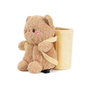 Cute Cloud Bear Tissue Holder for Car - Plush Toy with Storage