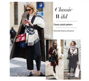 Cozy Color Block Fringe Scarf - Camel for Fall and Winter