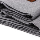 Luxury Cashmere Blend Scarf, Large 200x70cm Fringed Scarf (Ivory)